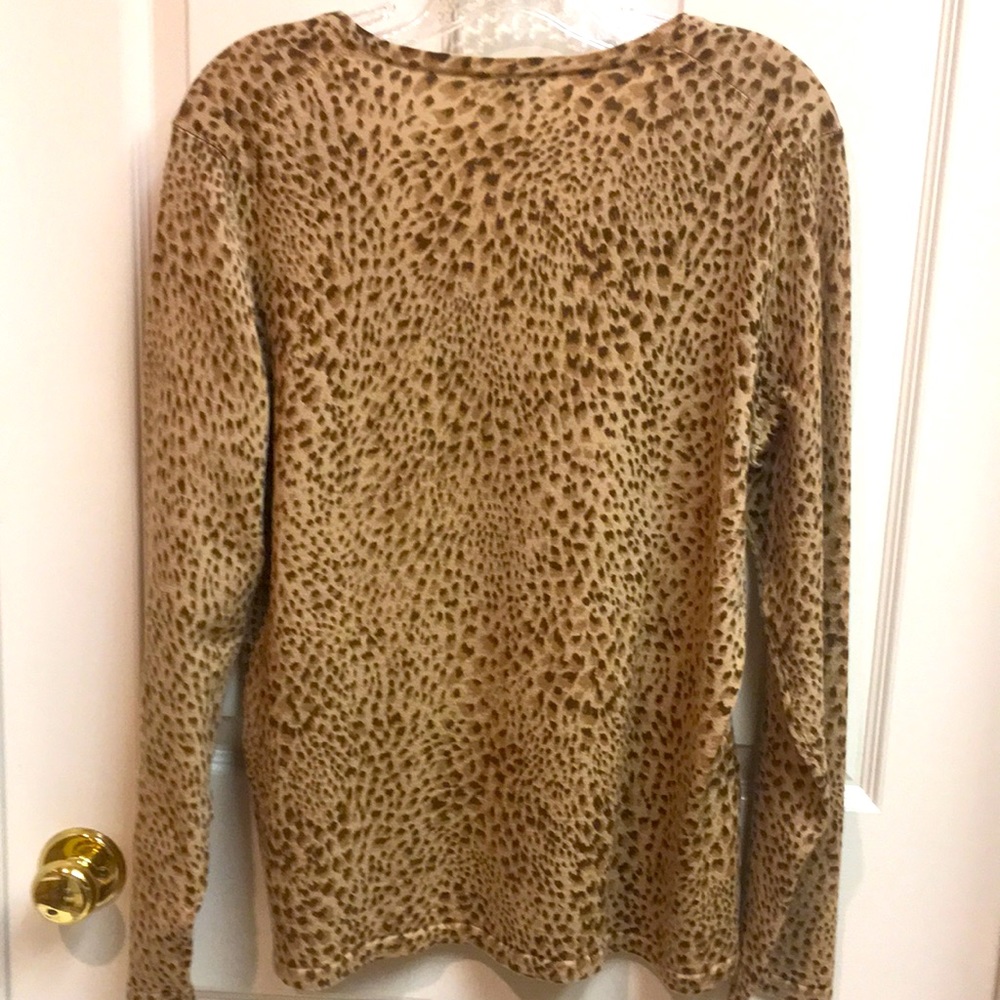 “Charter Club” Lightweight Leopard Cardigan - Picture 5 of 5